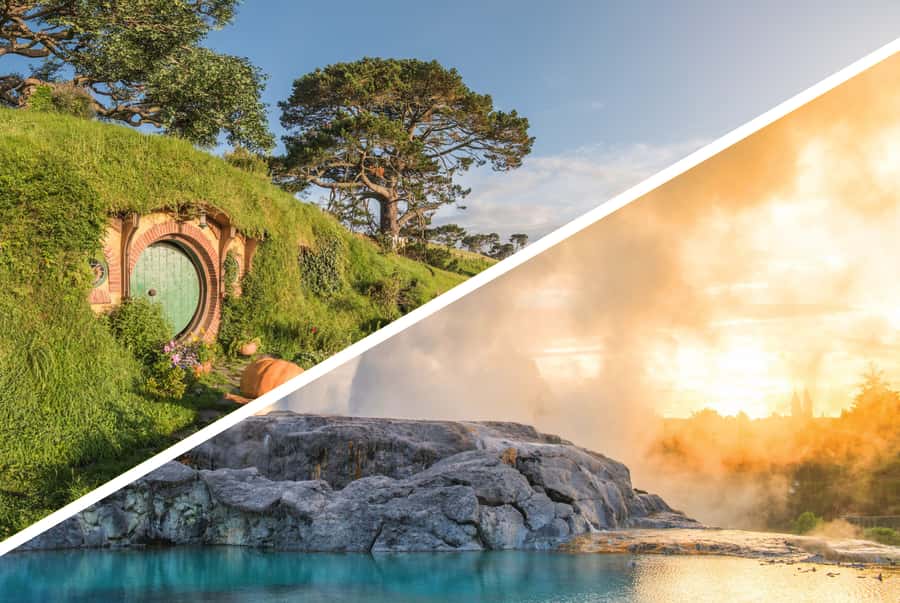 Auckland: Hobbiton and Rotorua Day Tour including Te Puia - Hobbiton begins at Shire’s Rest