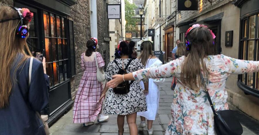 Bath: Bridgerton Filming Locations Walking Tour with Music - Bath Assembly Rooms and the world of social visits