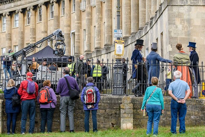 Bridgerton Walking Tour of Filming Locations & Storylines - Bath - The opening walk from the Abbey Hotel