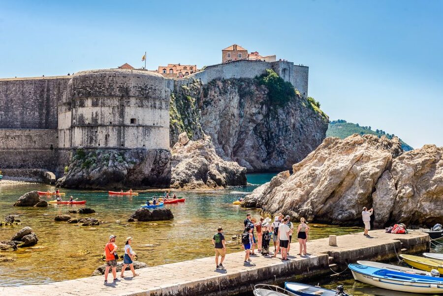 Dubrovnik: The Original Game of Thrones Tour & Lokrum Option - Stradun, Orlando’s Column, and the city’s central streets
