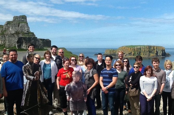 Game of Thrones and Giant's Causeway Full-Day Tour from Belfast - Dunluce Castle from the road