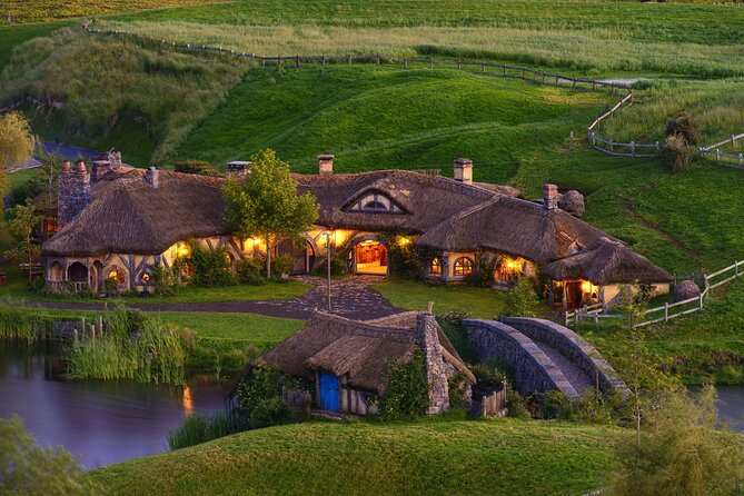 Hobbiton Movie Set Guided Day Tour with Lunch from Auckland - Hobbit holes, gardens, and the Green Dragon Inn