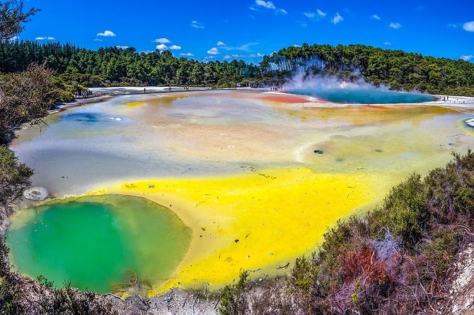 Hobbiton & Rotorua including Wai-O-Tapu - Small Group Tour from Auckland - Rotorua, steam, sulfur, and bright mineral colors