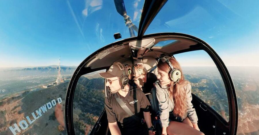 Hollywood & Beverly Hills Celebrity Helicopter Tour - The Hollywood Sign and Griffith Observatory