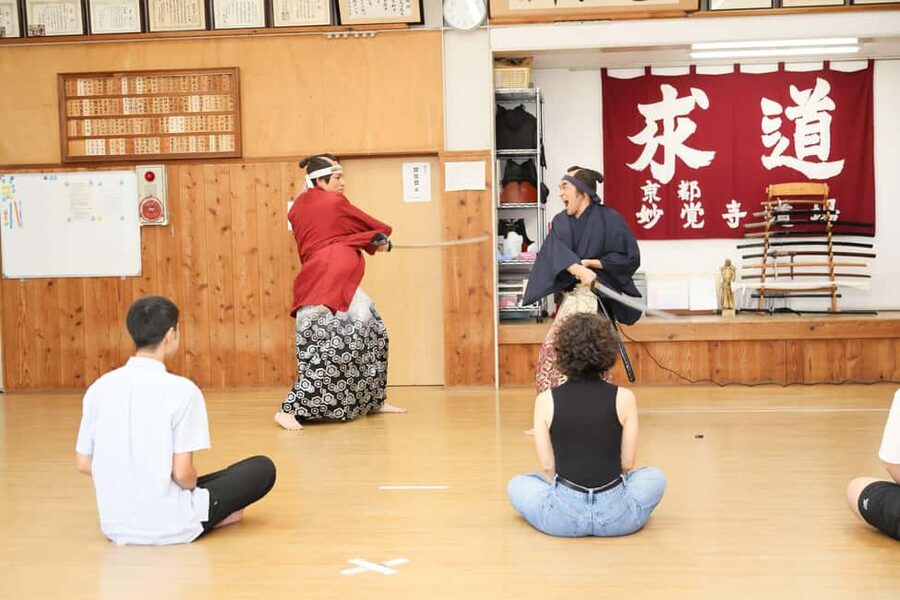Kyoto : Samurai Movie Star Experience at Myokaku-ji Temple - A sword lesson inside Myokaku-ji Temple