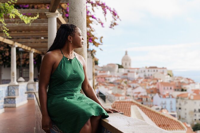 Lisbon Cinematic Photoshoot with Top-Rated Photographer - Alfama and the Santa Luzia Viewpoint