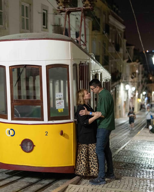 Lisbon lights: A Cinematic Photoshoot at night - Lisbon after dark becomes part of the photograph