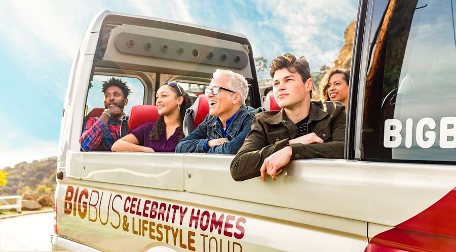 Los Angeles and Hollywood: Celebrity Homes & Lifestyle Tour - The Mercedes Sprinter and the open-top view