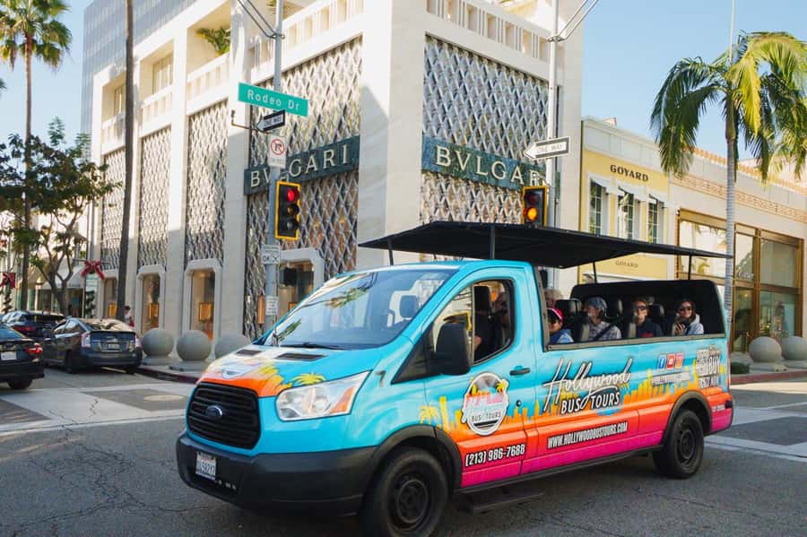 Los Angeles: Celebrity Homes and Hollywood Open-Air Bus Tour - The two-hour Hollywood route
