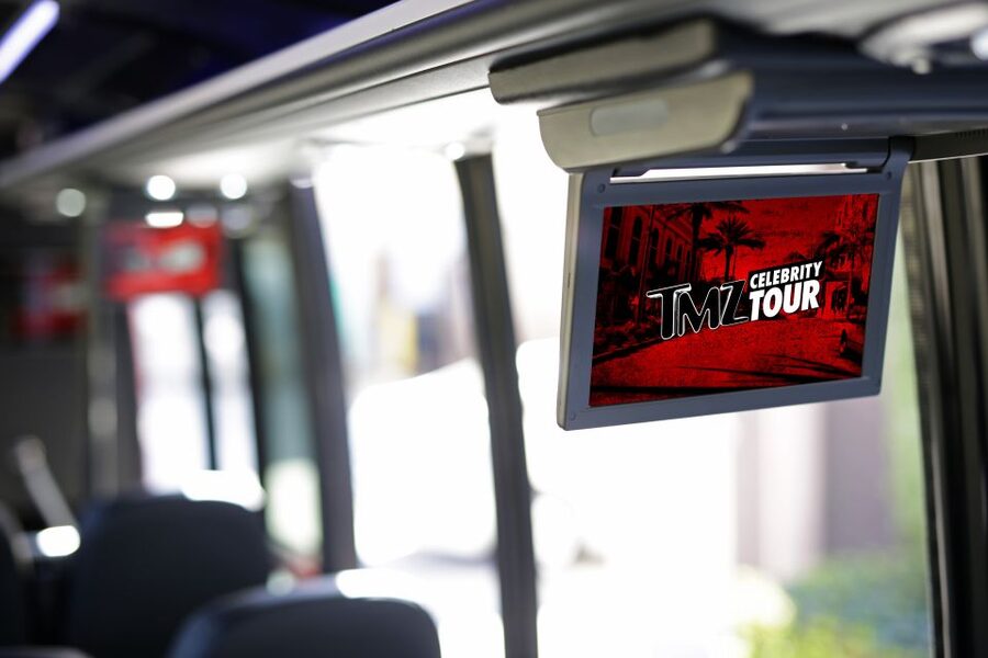 Los Angeles: TMZ Star-Studded Celebrities of Hollywood Tour - The custom TMZ bus and onboard setup