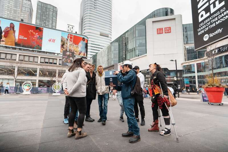 Toronto: Hollywood North Experience Film & TV Tour - The CN Tower view from street level