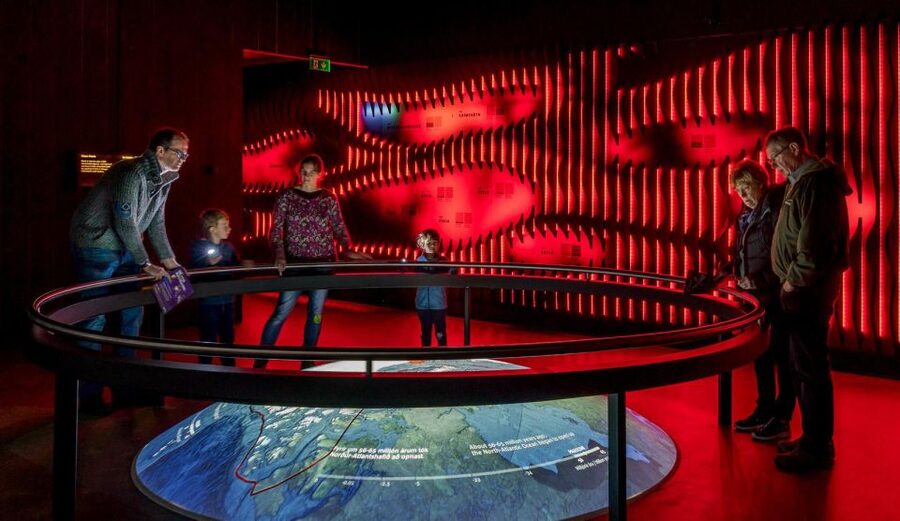 Volcano Exhibition and Cinema - Lava Centre Iceland - The Magma Learning Center explains what eruptions leave behind